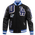 Pro Standard Los Angeles Dodgers Mash Up Wool Varsity Jacket - Men's Black/Dodger Blue
