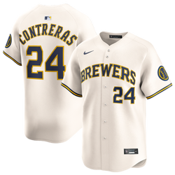 Men's - Nike Brewers Home Player Limited Jersey - Wheat