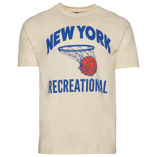 Lckr Mens  New York Recreational Graphic T-shirt In Tan/tan