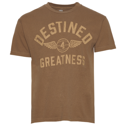 

LCKR Mens LCKR Destined 4 Greatness Graphic T-Shirt - Mens Brown/Brown Size L