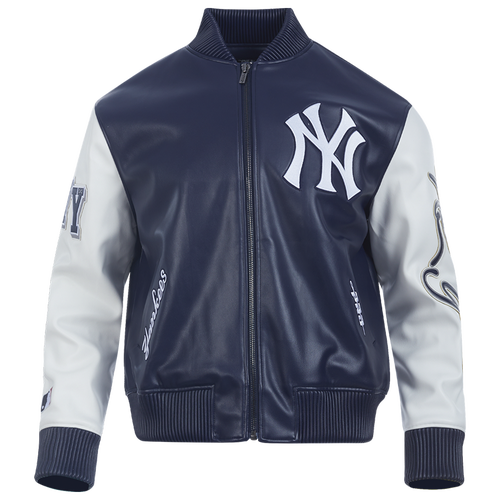 MENS - Pro Standard New York Yankees City Signature Varsity Jacket - Midnight Navy/White