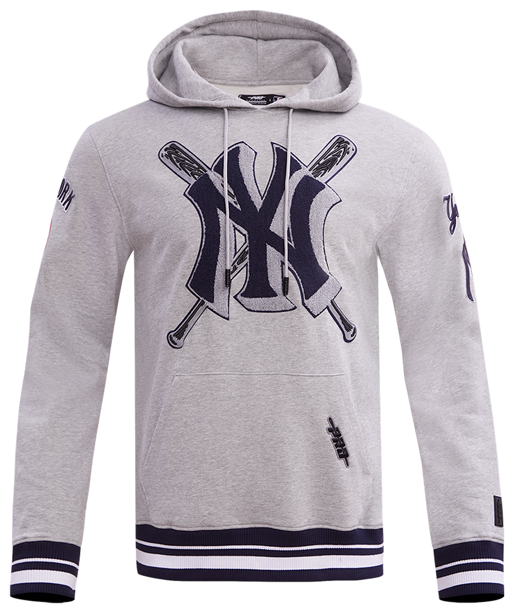 Pro Standard New York Yankees Mash Up Rib Fleece PO Hoodie - Men's