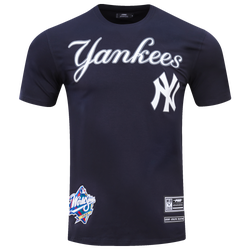 Men's - Pro Standard New York Yankees Logo Classic Mesh Taping Shirt - Midnight Navy