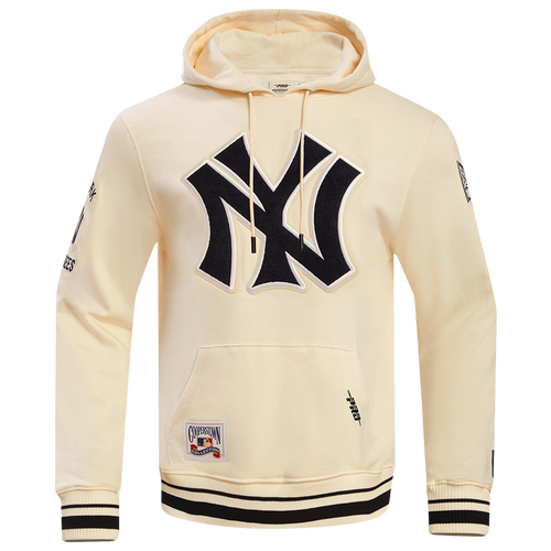  - Pro Standard New York Yankees Retro Classic Fleece PO Hoodie - Eggshell/Midnight Navy