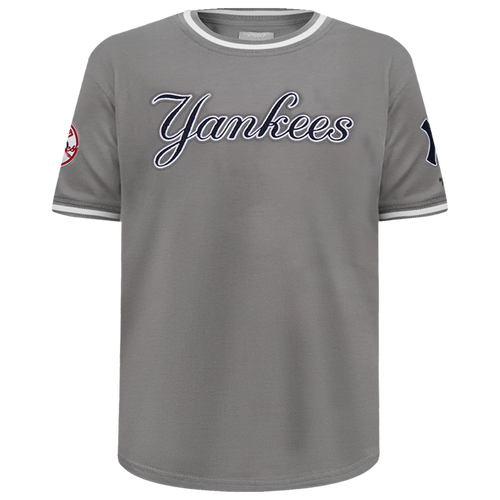Pro Standard Boys   Ny Yankees Classic Taping Tee In Gray