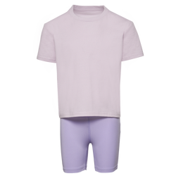 Girls' Preschool - LCKR Bike Shorts T-Shirt Set - Lavender