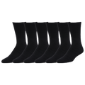LCKR 6-Pack Athletic Half Cushion Crew Socks - Lckr Black