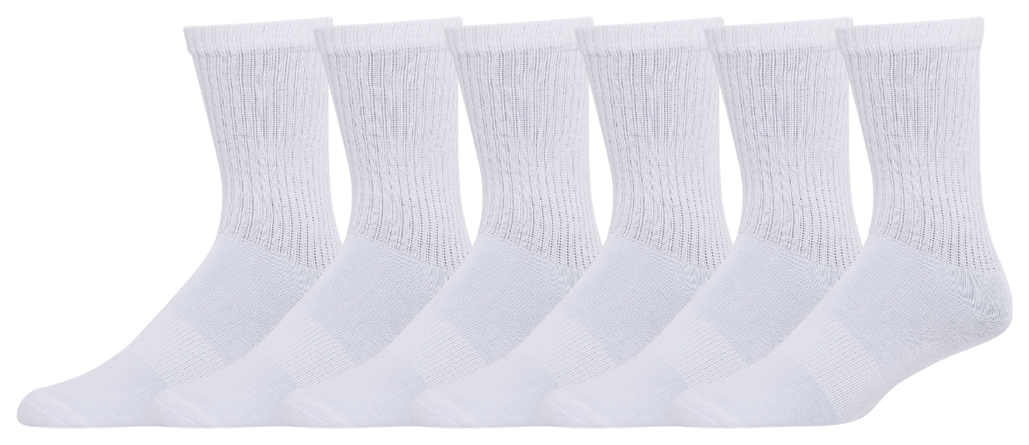 LCKR 6-Pack Athletic Half Cushion Crew Socks - Men's