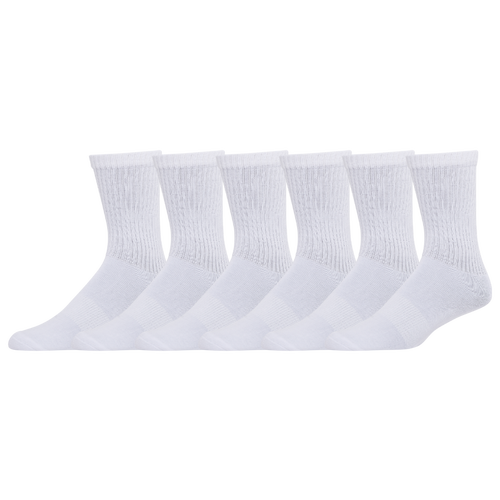 

Men's LCKR LCKR 6-Pack Athletic Half Cushion Crew Socks - Men's White/White Size M