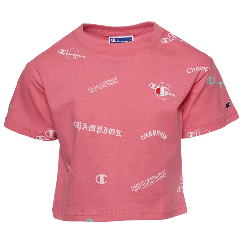Champion Kids' Girls  Logo Mix T-shirt In Pink/multi