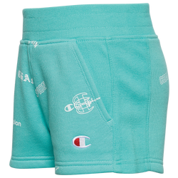 Girls' Preschool - Champion Logo Mix Shorts - Teal