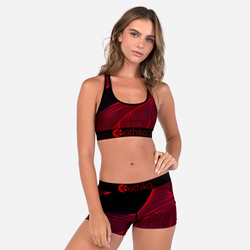 Women's - Ethika Graphic Sports Bra - Red/Black