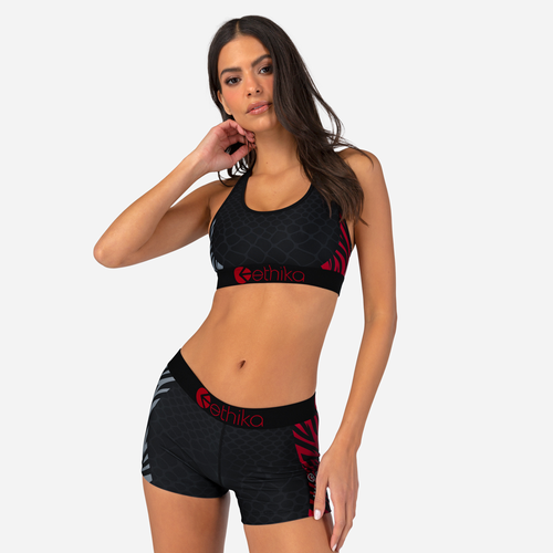 

Ethika Womens Ethika Graphic Sports Bra - Womens Black Size L