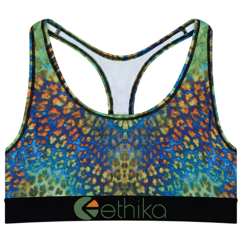 

Girls Ethika Ethika Sports Bra - Girls' Grade School Black/Green Size L