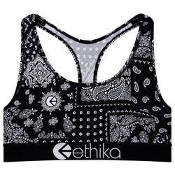 Girls' Grade School - Ethika Banda Sports Bra - Black/White