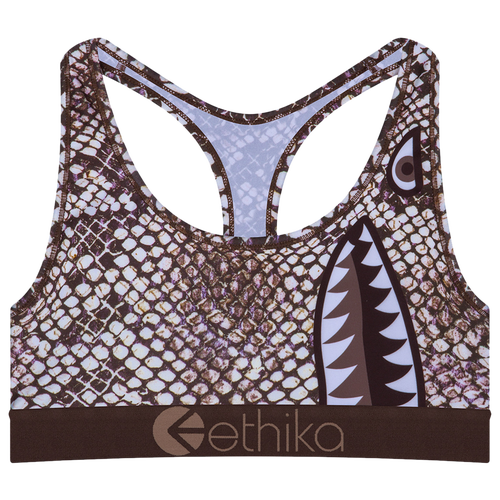 

Girls Ethika Ethika BMR Python Goddess Sports Bra - Girls' Grade School White/Brown Size L