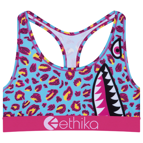 

Girls Ethika Ethika BMR Wild One Sports Bra - Girls' Grade School Pink/Blue Size M