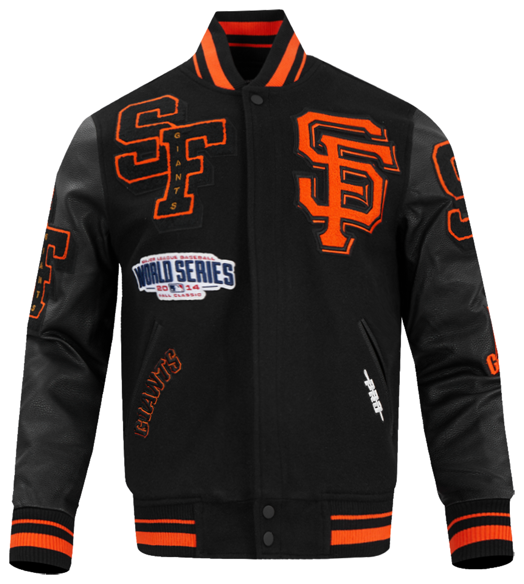 Pro Standard San Francisco Giants Mash Up Wool Varsity Jacket - Men's