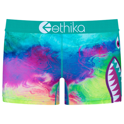 

Girls Ethika Ethika Paisley Mesh Underwear - Girls' Grade School Black/Red Size M