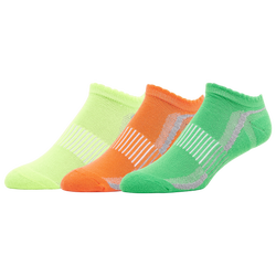 Women's - CSG 3 Pack No Show Socks - Neon Yellow/Orange/Green