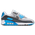 Nike Air Max 90 - Men's Platinum Tint/Iron Grey/Blue Lightning