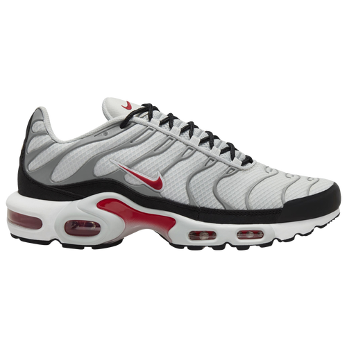 

Nike Mens Nike Air Max Plus - Mens Running Shoes Photon Dust/Varsity Red Size 8.0