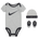 Nike Swoosh 3 Piece Box Set - Boys' Infant Dark Grey Heather/Black