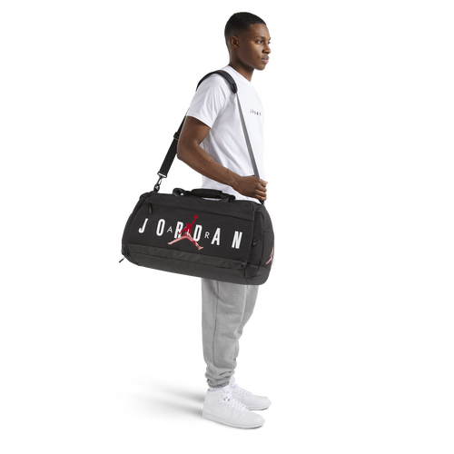 

Jordan Mens Jordan Air Duffel - Mens Black/White/Red Size One Size