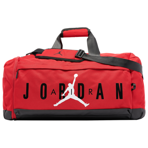 Jordan Mens  Air Duffel In Red/black/white