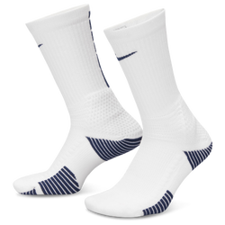Adult - Nike Elite Cushion Crew Socks 1 Pair - White/College Navy/College Navy