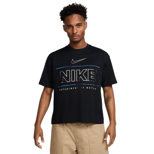 MENS - Nike SS Crop Crew T-Shirt BC - Black/Blue