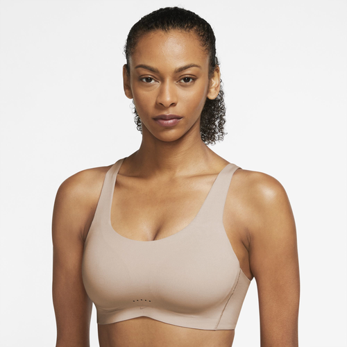 Nike beige sports bra deals