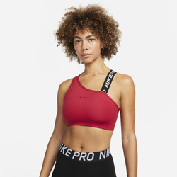 Women's - Nike Dri-FIT Swoosh Asymmetric Bra - Pink