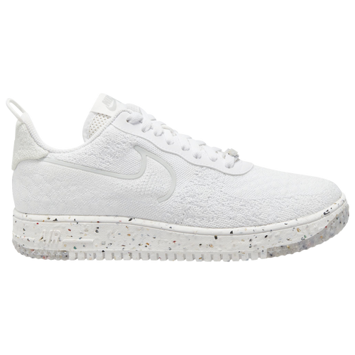 

Nike Mens Nike Air Force 1 Crater Flykinit - Mens Basketball Shoes White/Silver Size 08.0
