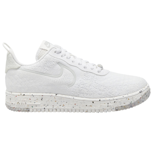 

Nike Mens Nike Air Force 1 Crater Flykinit - Mens Basketball Shoes Silver/White Size 8.0