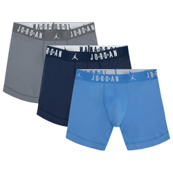 Men's - Jordan Flight Cotton Core  3 Pack - Black/University Blue/Grey