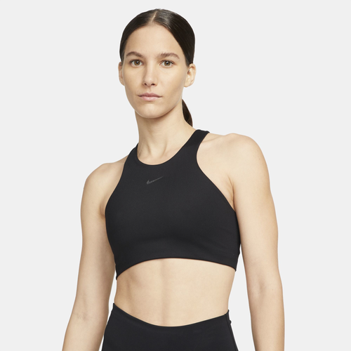 

Nike Womens Nike NY Dri-FIT Swoosh MD365 Bra - Womens Black Size S