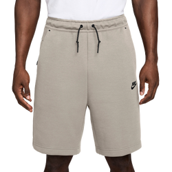 Men's - Nike Tech Fleece Shorts - Beige/Black