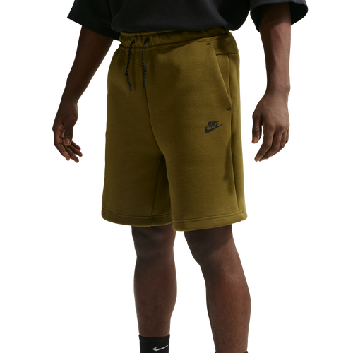 Nike Tech Fleece Shorts - Nike Black/Olive Flak