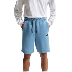 Men's - Nike Tech Fleece Shorts - Work Blue/Black