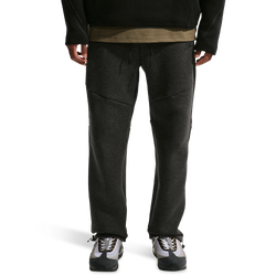 Men's - Nike Tech Fleece Open Hem Pants - Black Heather/Black
