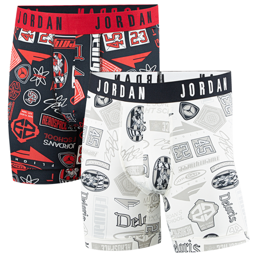  - Jordan Flight Poly Essential 2 Pack Boxer Briefs - Sail/Black