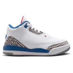 Boys' Preschool - Jordan Retro 3 - White/Red/Gray