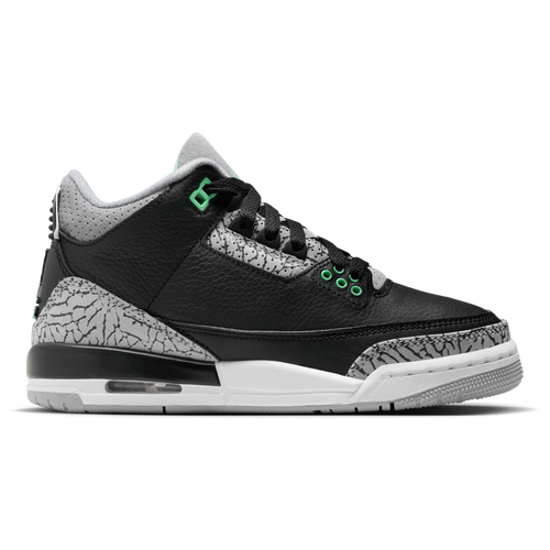 

Jordan Boys Jordan AJ Retro 3 - Boys' Grade School Basketball Shoes Green Glow/Black/Wolf Gray Size 5.5