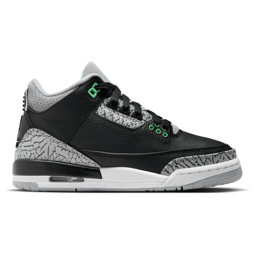  - Jordan AJ Retro 3 - Black/Green Glow Wolf Grey