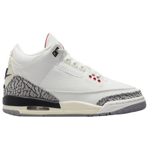 

Jordan Boys Jordan Retro 3 - Boys' Grade School Basketball Shoes White/Red/Black Size 3.5