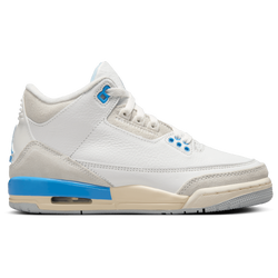 Boys' Grade School - Jordan Retro 3 - Summit White/Hydrogen Blue