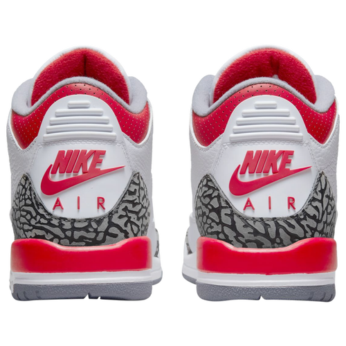 Jordan retro 3 white and red online