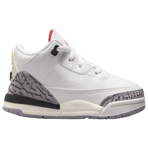 

Boys Jordan Jordan Retro 3 - Boys' Toddler Shoe White/Red/Black Size 04.0