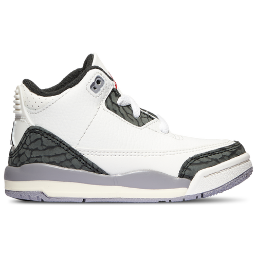 

Jordan Boys Jordan Retro 3 - Boys' Toddler Basketball Shoes White/Grey/Red Size 2.0